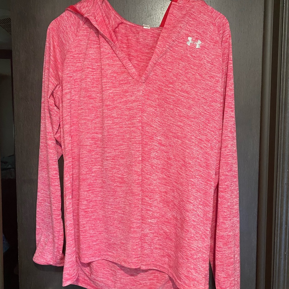 Light weight Under Armor pull over with a hood.
